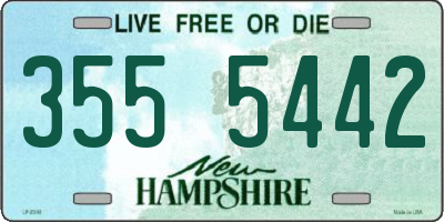 NH license plate 3555442