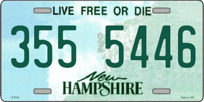NH license plate 3555446