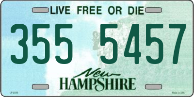 NH license plate 3555457