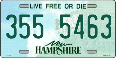 NH license plate 3555463