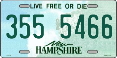 NH license plate 3555466