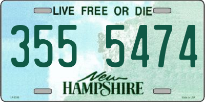 NH license plate 3555474