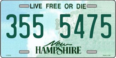NH license plate 3555475