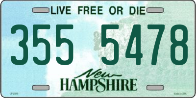 NH license plate 3555478