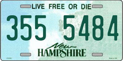 NH license plate 3555484