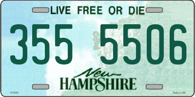 NH license plate 3555506
