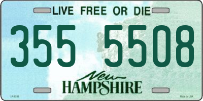 NH license plate 3555508