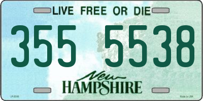 NH license plate 3555538