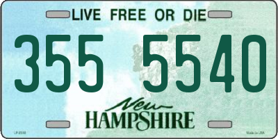 NH license plate 3555540