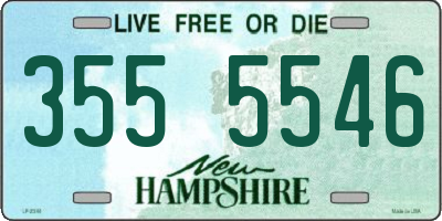 NH license plate 3555546