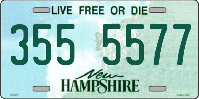 NH license plate 3555577