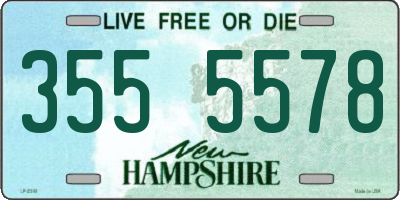 NH license plate 3555578