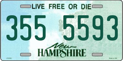 NH license plate 3555593