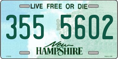NH license plate 3555602