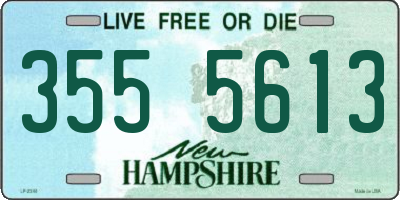 NH license plate 3555613