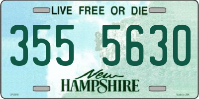NH license plate 3555630
