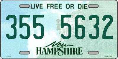 NH license plate 3555632