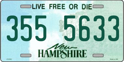 NH license plate 3555633