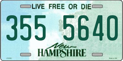 NH license plate 3555640