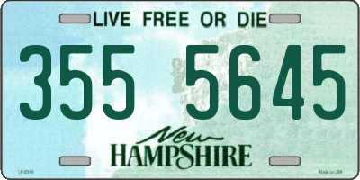 NH license plate 3555645