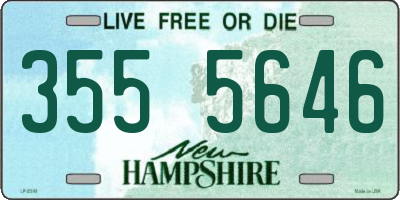 NH license plate 3555646
