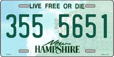 NH license plate 3555651