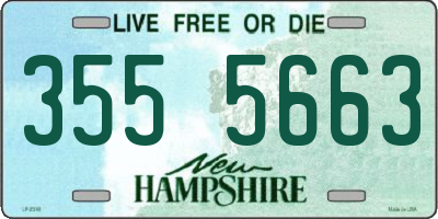 NH license plate 3555663