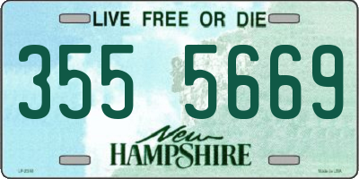 NH license plate 3555669