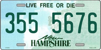 NH license plate 3555676