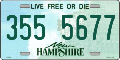 NH license plate 3555677