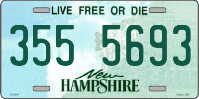 NH license plate 3555693