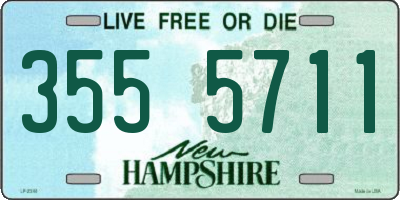 NH license plate 3555711