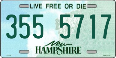 NH license plate 3555717