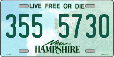 NH license plate 3555730