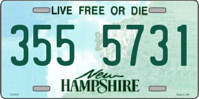 NH license plate 3555731