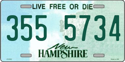 NH license plate 3555734