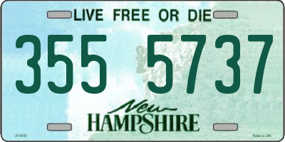 NH license plate 3555737