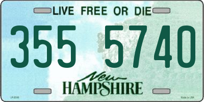NH license plate 3555740