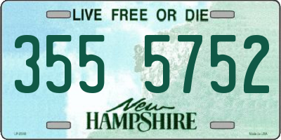 NH license plate 3555752