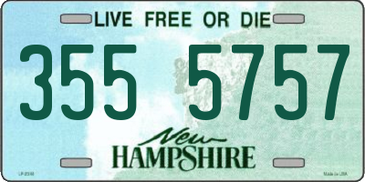 NH license plate 3555757
