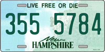NH license plate 3555784