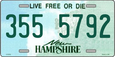 NH license plate 3555792