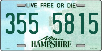 NH license plate 3555815