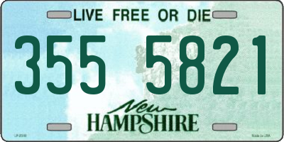 NH license plate 3555821