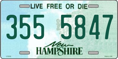NH license plate 3555847