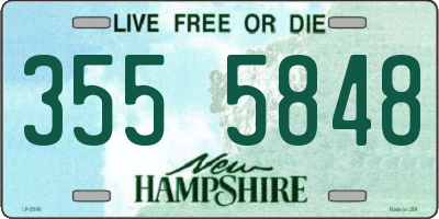 NH license plate 3555848