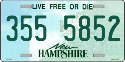 NH license plate 3555852