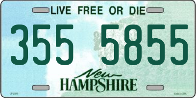 NH license plate 3555855