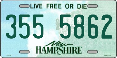 NH license plate 3555862