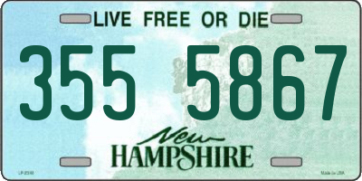 NH license plate 3555867